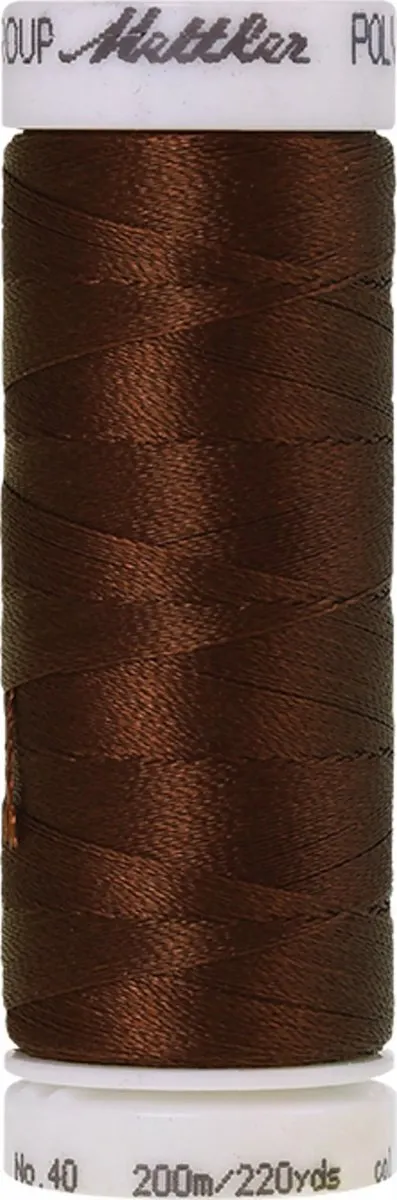 Amann Mettler Polysheen Borduurgaren 200m - Bruin