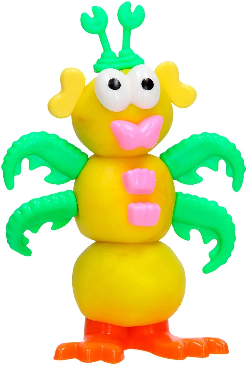 Creall Funny Characters Klei Vormset - Geel - 1 Stuk