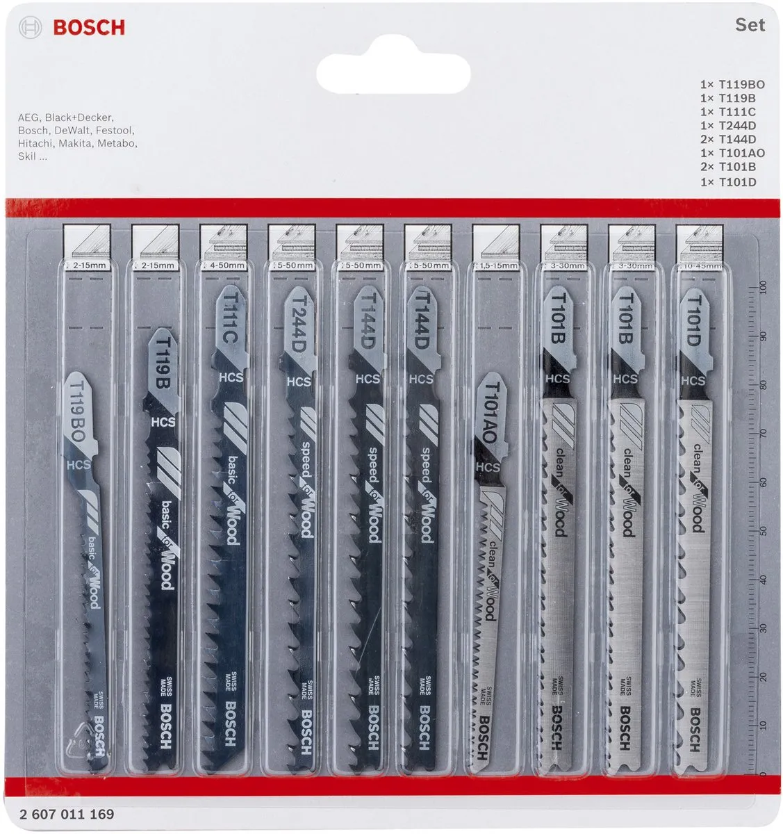 Bosch 2607011169 Decoupeerzaagbladen