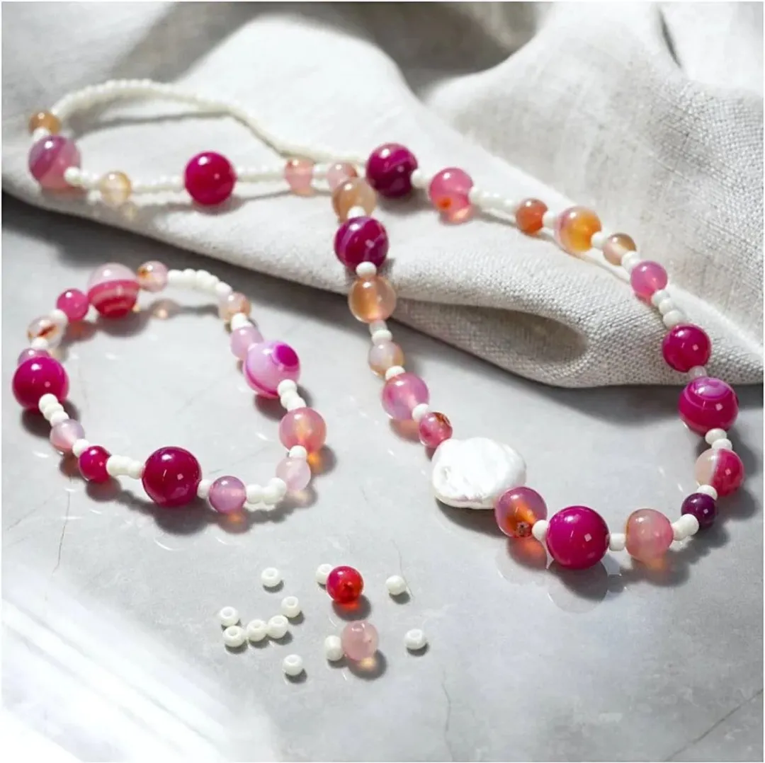 Creativ Company Halsketting & Armband Set Roze