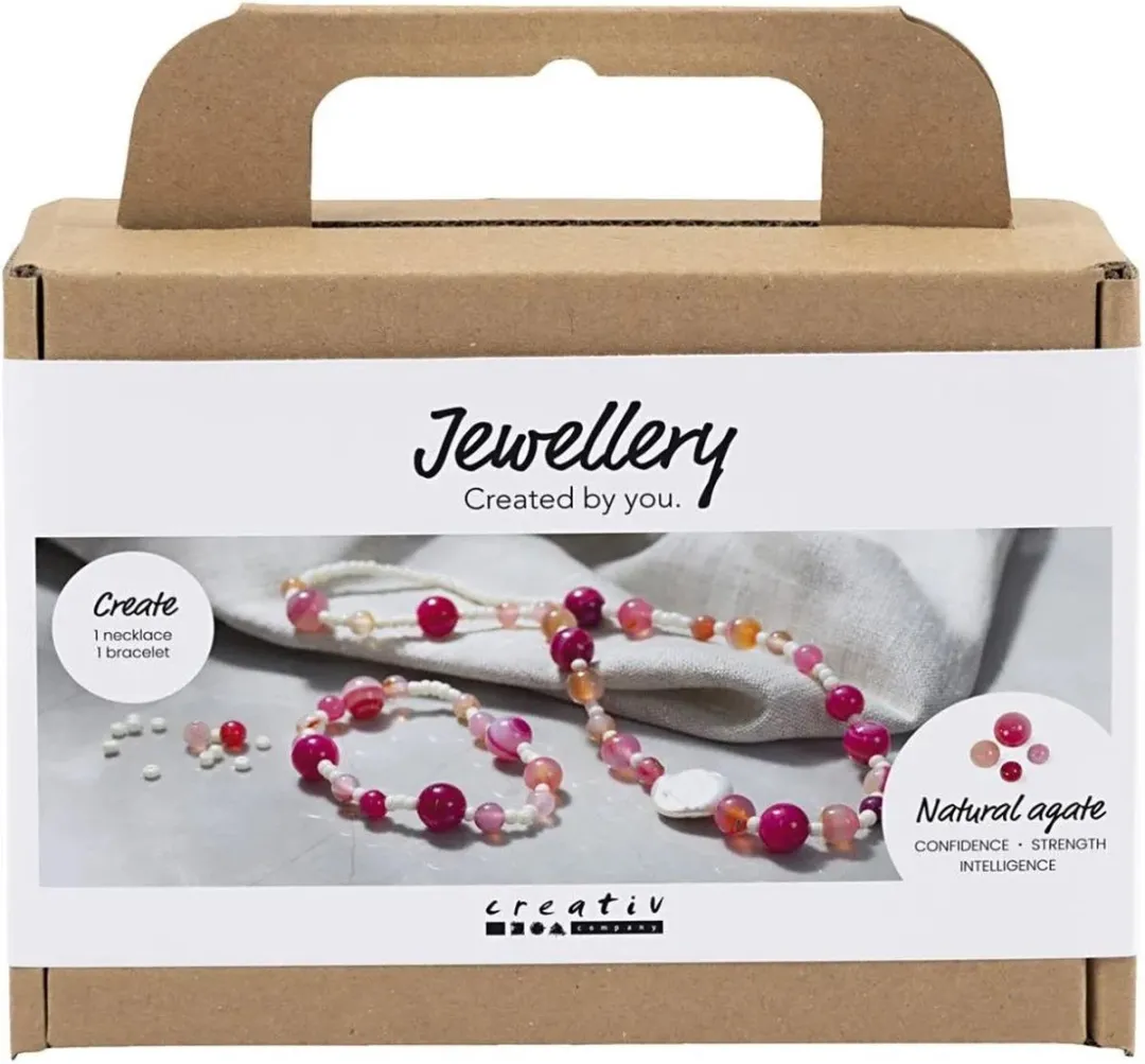 Creativ Company Halsketting & Armband Set Roze