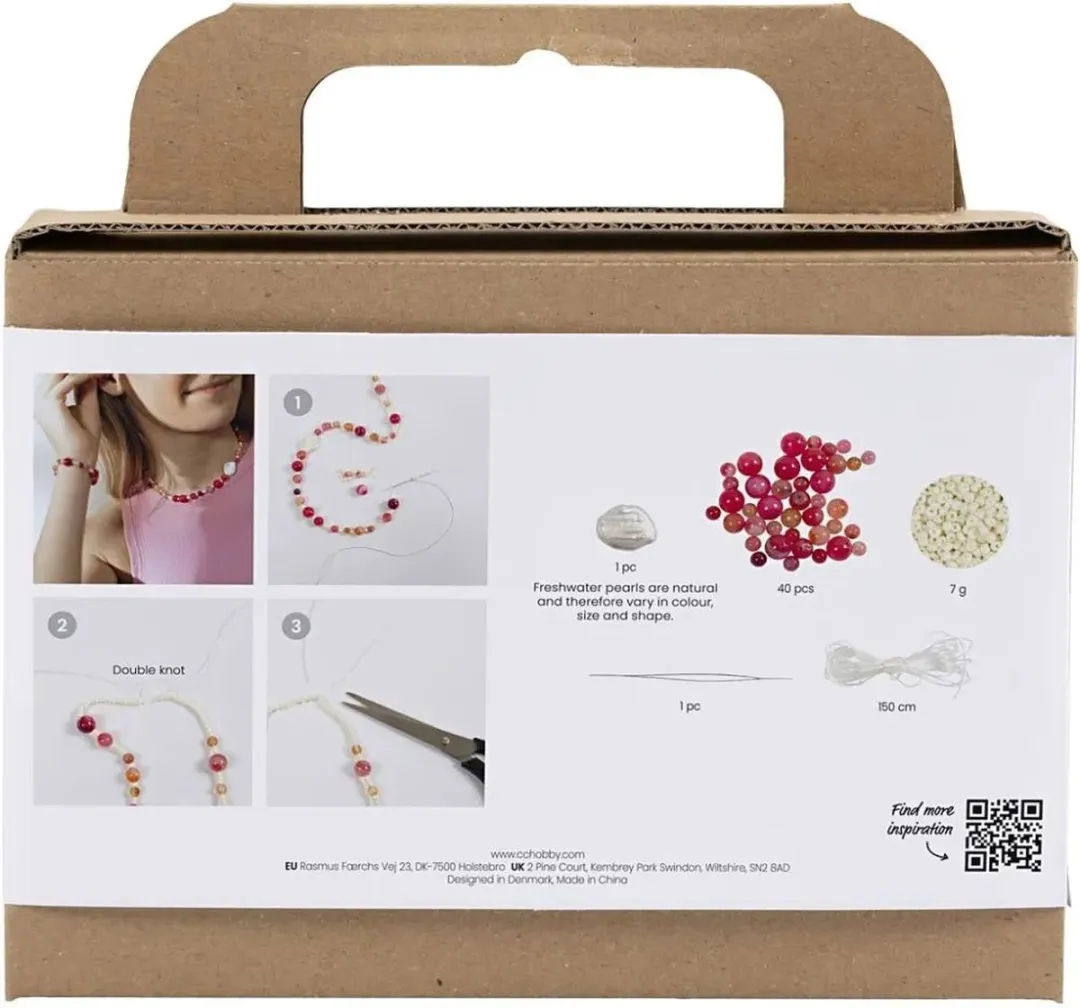 Creativ Company Halsketting & Armband Set Roze