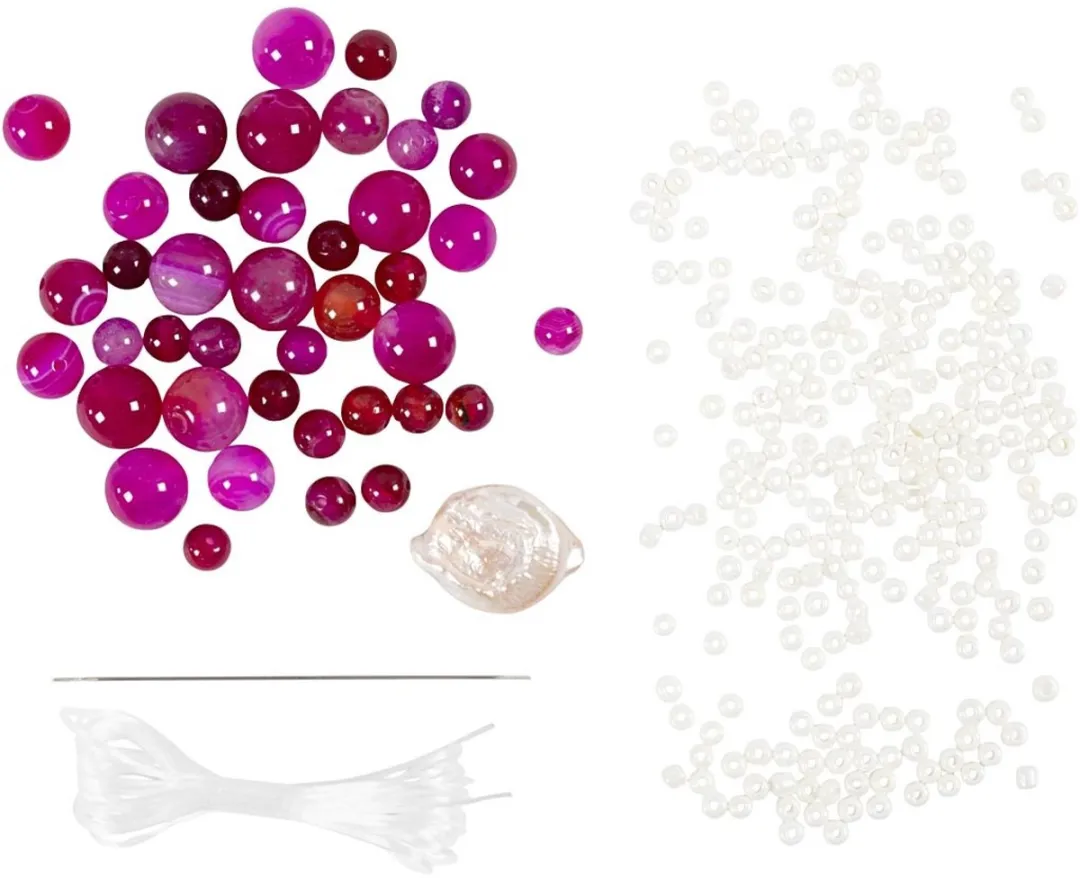 Creativ Company Halsketting & Armband Set Roze