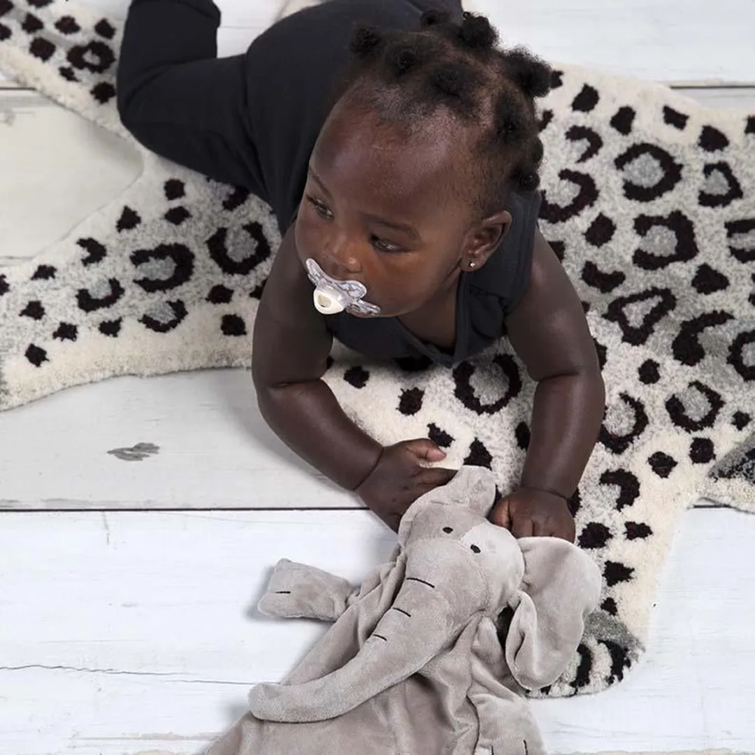 Difrax Babyknuffel Olifant Elliot - Zacht grijs