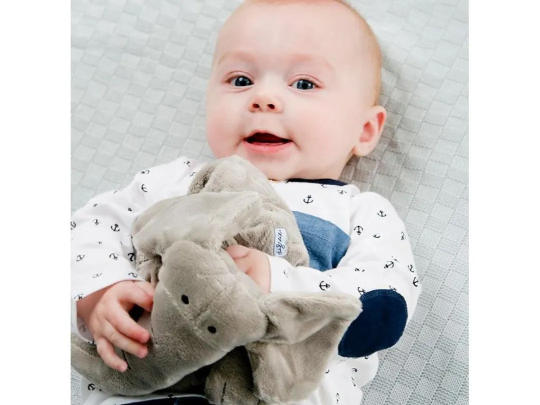 Difrax Babyknuffel Olifant Elliot - Zacht grijs