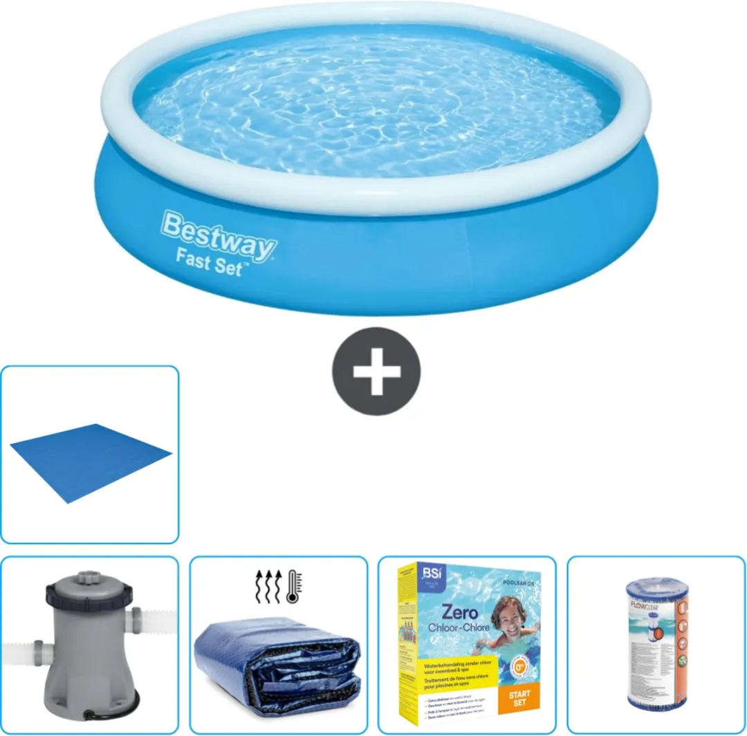 Bestway Fast Set Zwembad 366x76cm Blauw