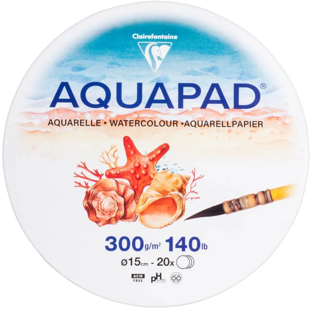 Clairefontaine Aquarelpapier Rond 15cm 300g