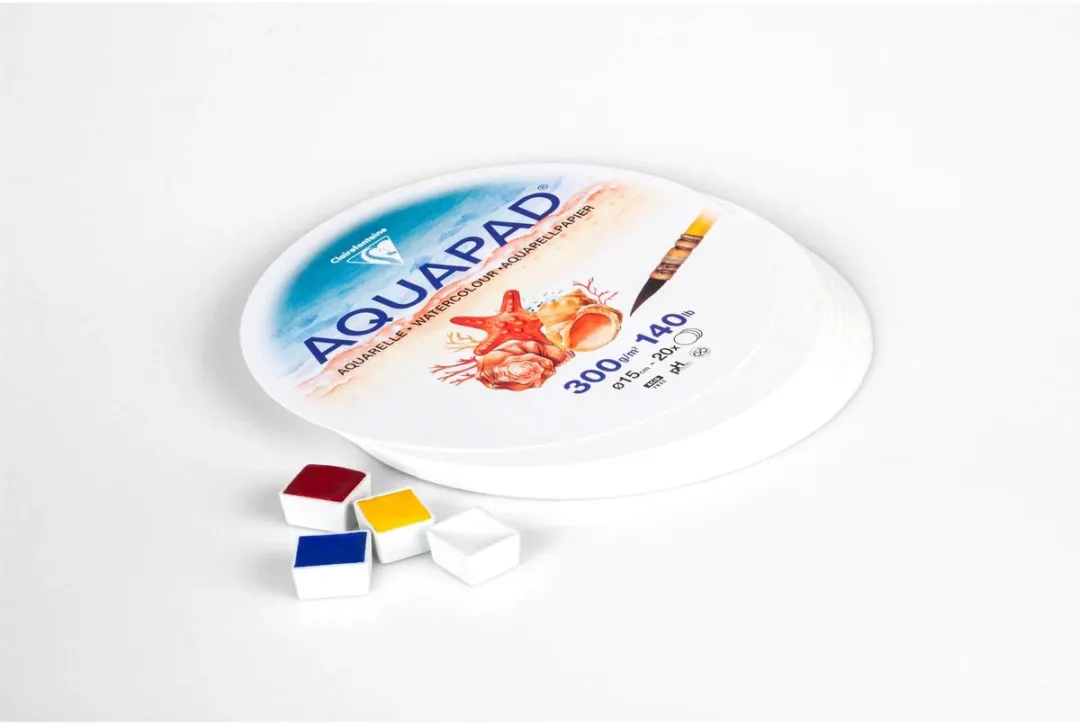 Clairefontaine Aquarelpapier Rond 15cm 300g - 20 Vel