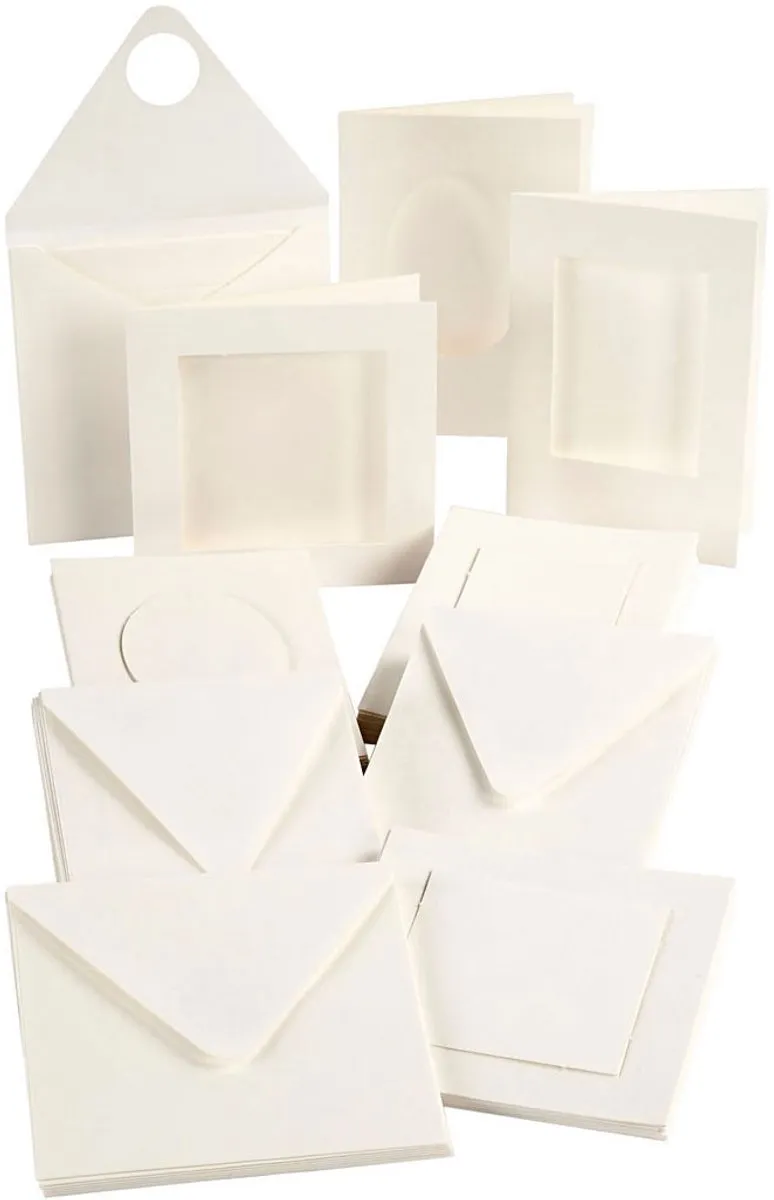 Creativ Company Passepartout Kaarten 50 Stuks - Off-white