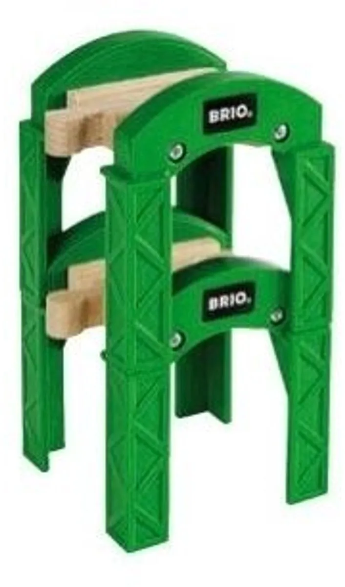 BRIO Groene Spoorbrug Pijlers 33253 - 2 Stuks - Multi