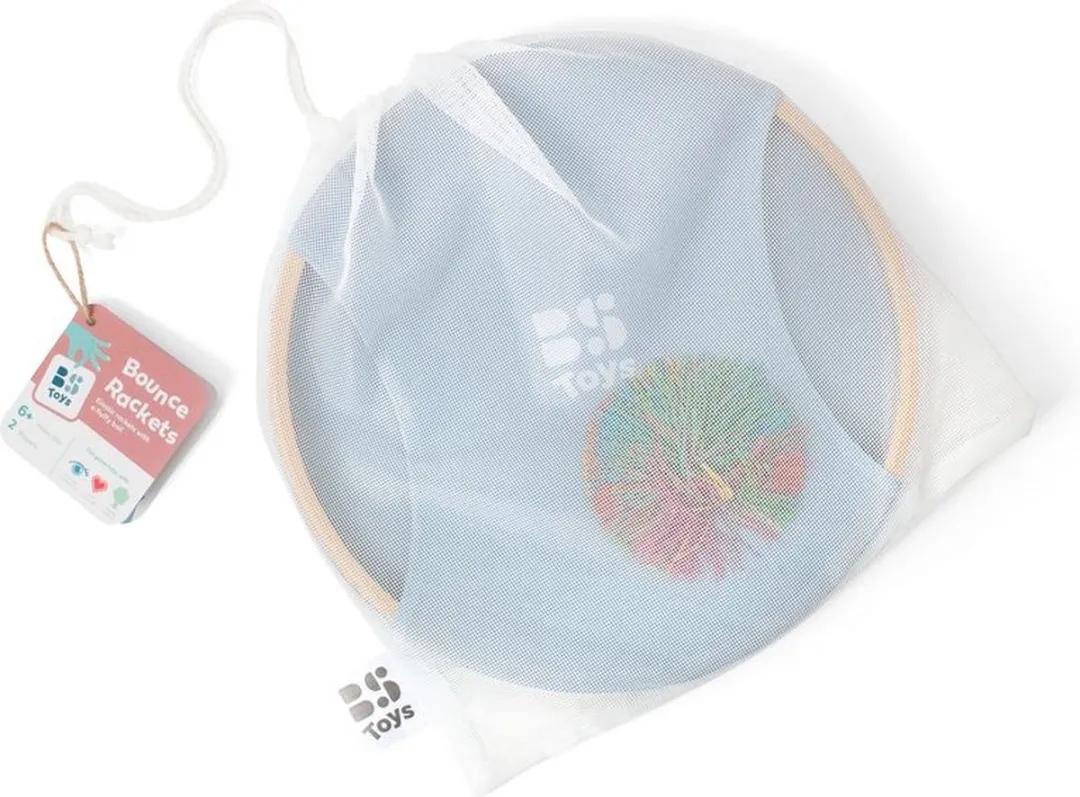 BS Toys Stuiterrackets - Houten speelgoed van Bamboe - Buitenspeelgoed - Vangspel - Spelletjes voor kinderen - Buiten speelgoed - Buitenspel - Buiten Spellen - Tuin Speelgoed - Strandspeelgoed - Cadeau kind