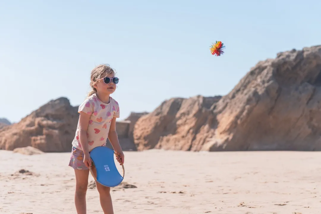 BS Toys Stuiterrackets - Houten speelgoed van Bamboe - Buitenspeelgoed - Vangspel - Spelletjes voor kinderen - Buiten speelgoed - Buitenspel - Buiten Spellen - Tuin Speelgoed - Strandspeelgoed - Cadeau kind