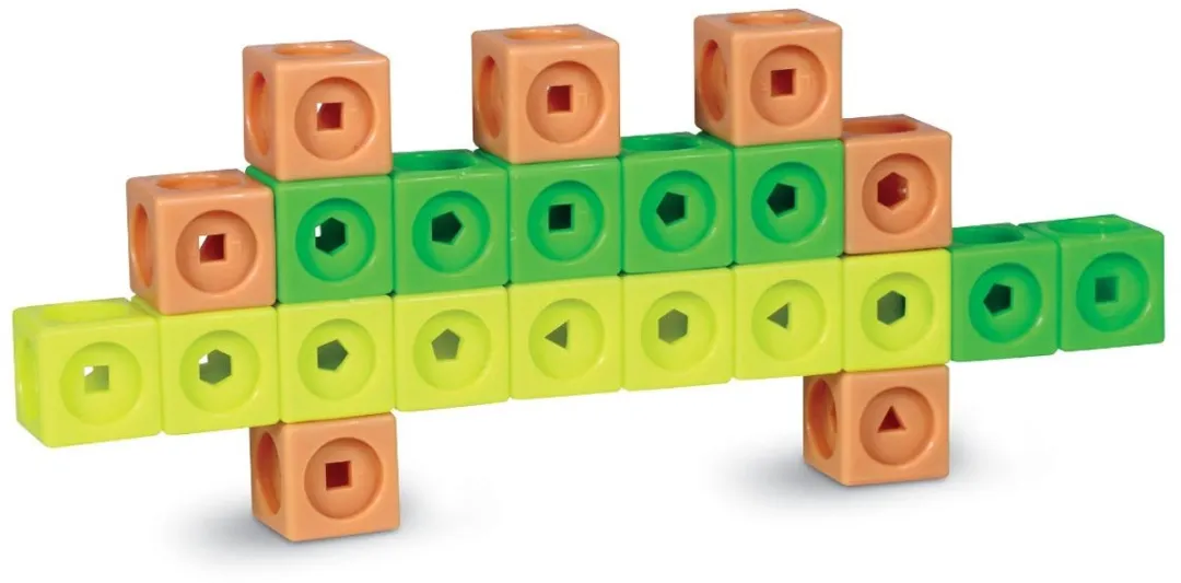 Learning Resources MathLink Cubes Rekenen Activiteiten Set Dino Time - 1 Stuk