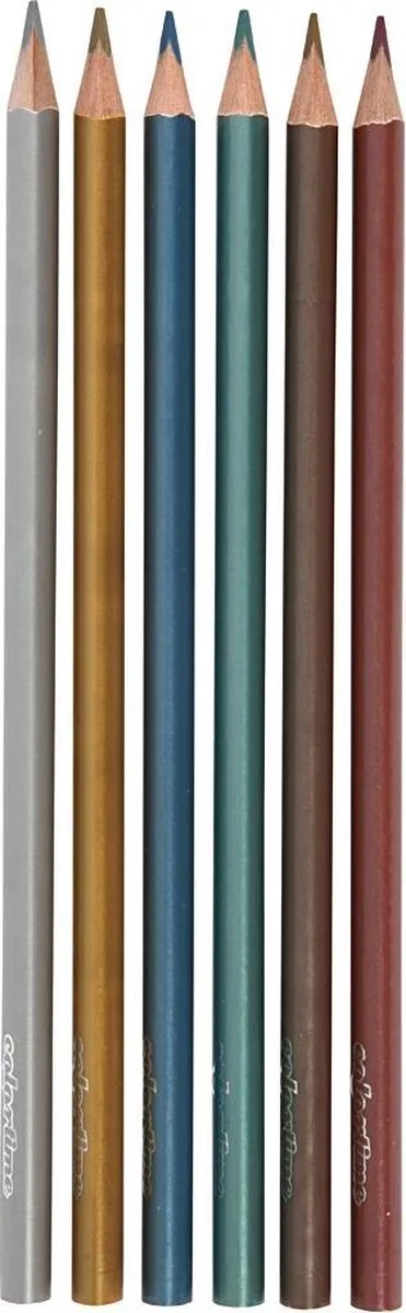 Colortime Metallic Kleurpotloden 6 Stuks