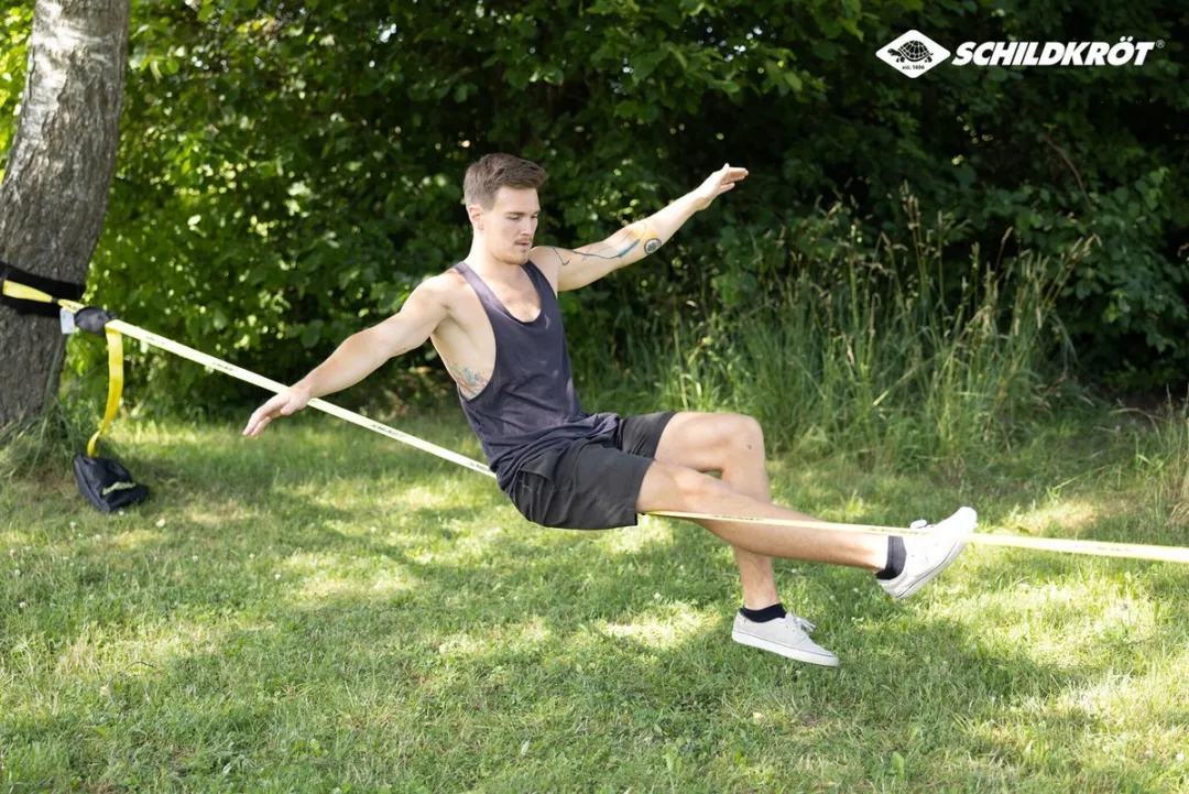 Schildkröt Slackline 15m - Geel