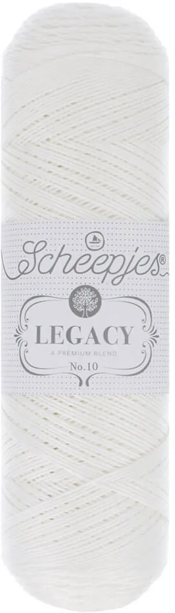 Scheepjes Legacy Glanskatoen nr. 10 Wit