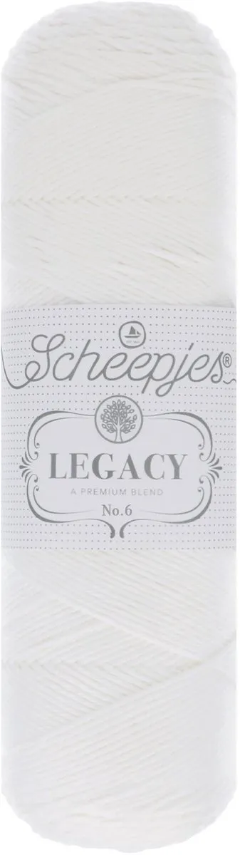 Scheepjes Legacy Glanskatoen nr. 10 Wit