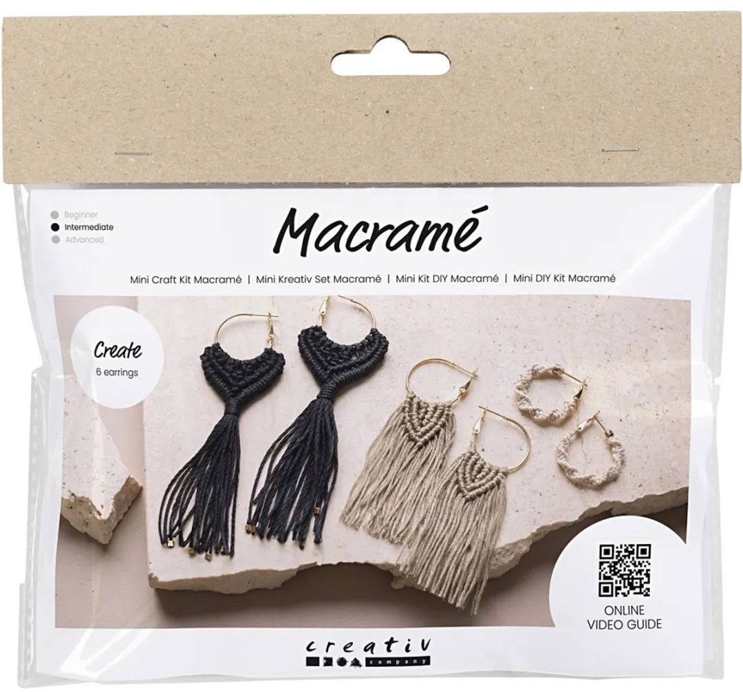 Creativ Company Mini Hobbyset Macramé Oorbellen