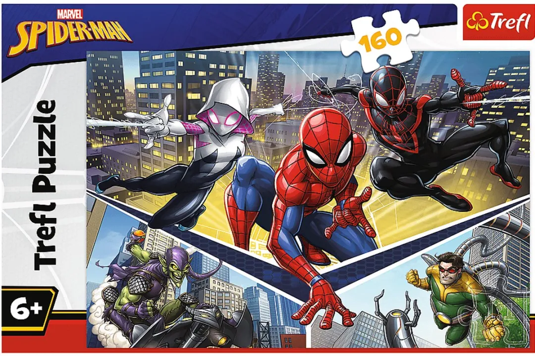 Trefl Spiderman Power Marvel Puzzel 160 Stuks - Multicolor