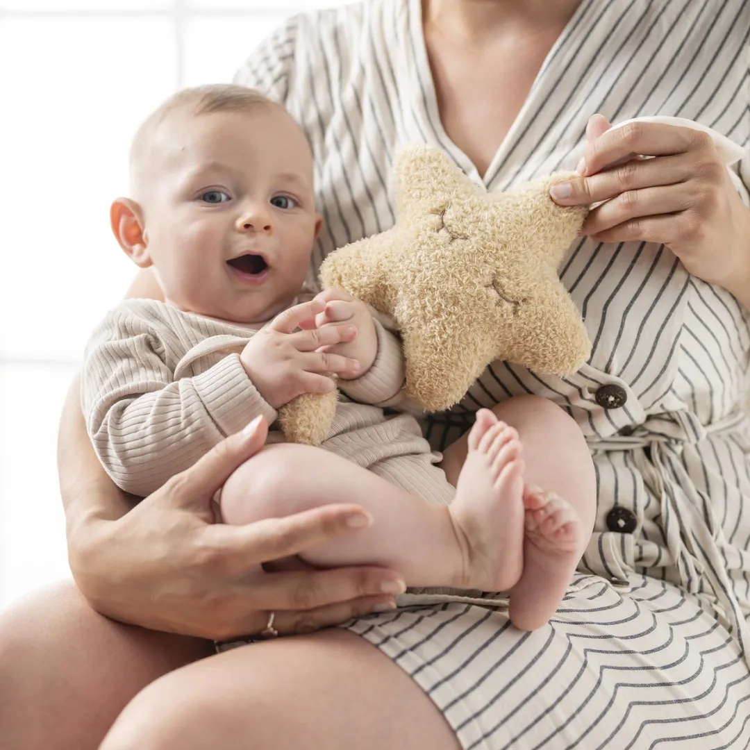 Nattou Teddy Muziekknuffel Ster 20cm - Honing