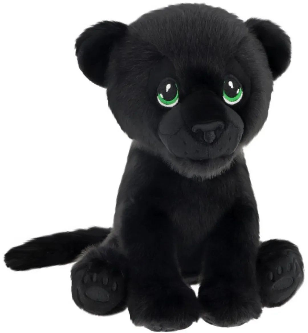 Keel Toys Pluche Panter Knuffel - Zwart - 23 cm