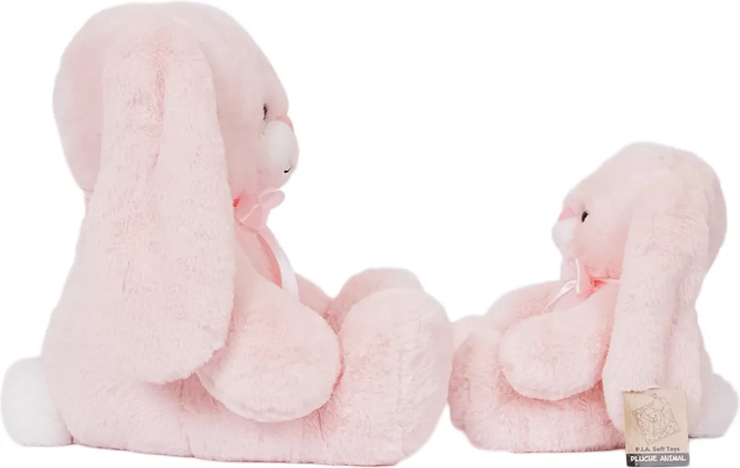 PIA Soft Toys Kyra Konijn Pluche - Roze - 2 Stuks