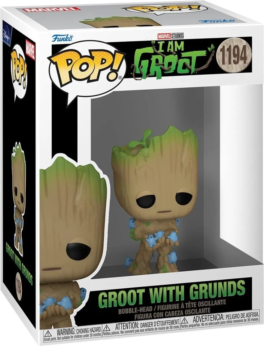 Funko Pop! Guardians of the Galaxy I am Groot - Groot with Grunds