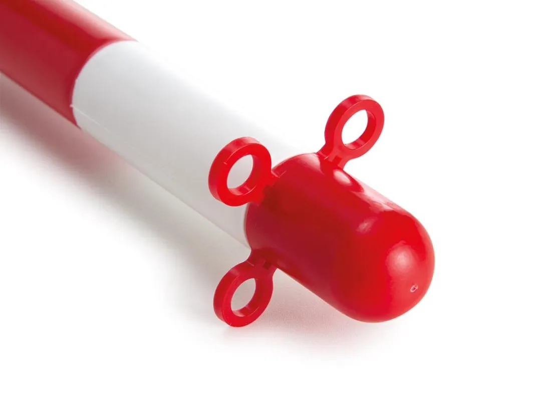 Perel Afzetpaal 90cm - Rood/Wit