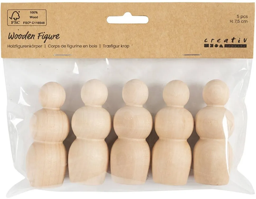 Creativ Company Houten Knutsel Figuren Zandloper 7,5cm