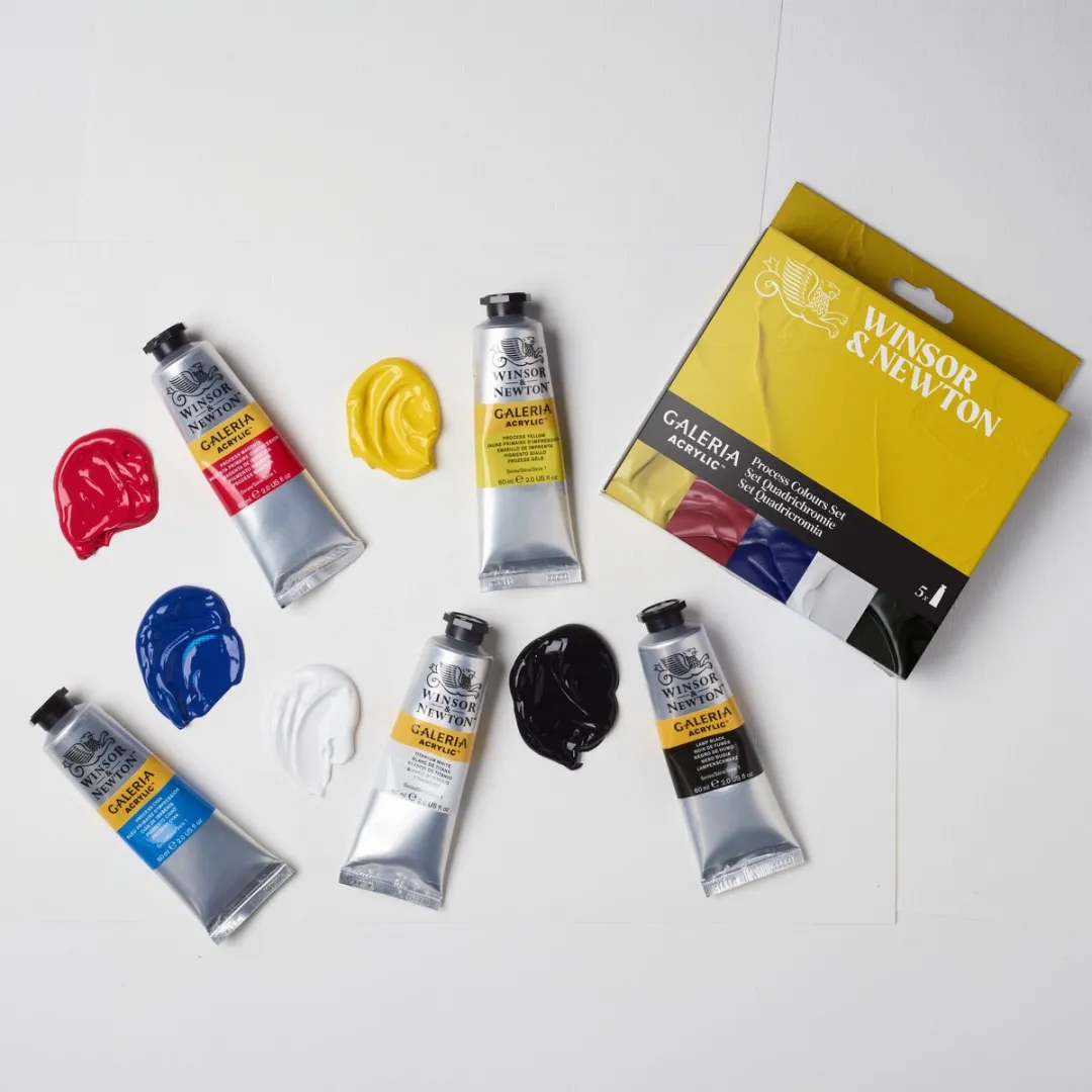 Winsor & Newton Galeria Acryl Process Kleuren Set 5x60ml - CMYK