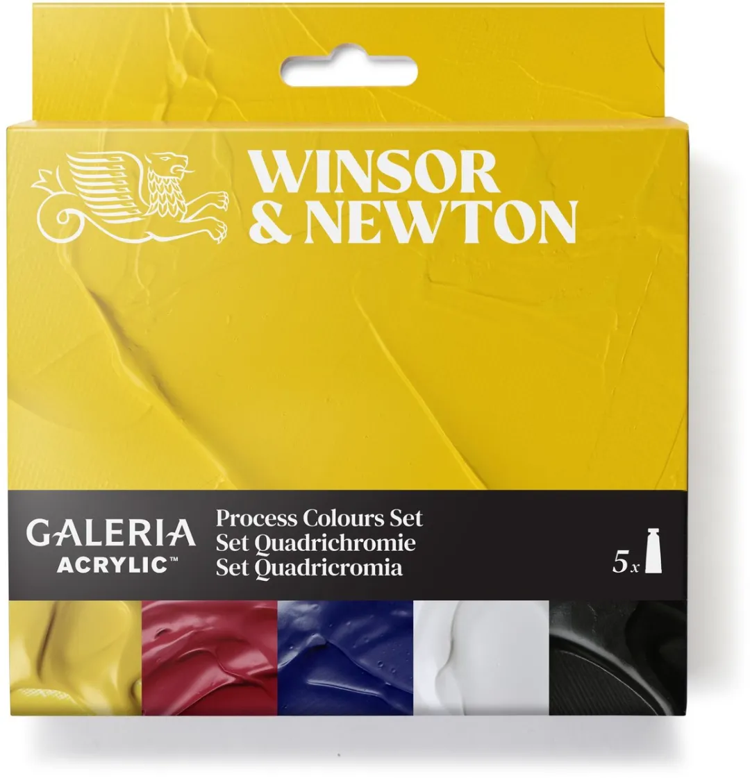 Winsor & Newton Galeria Acryl Process Kleuren Set 5x60ml
