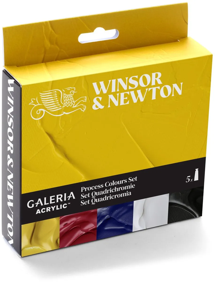 Winsor & Newton Galeria Acryl Process Kleuren Set 5x60ml - CMYK