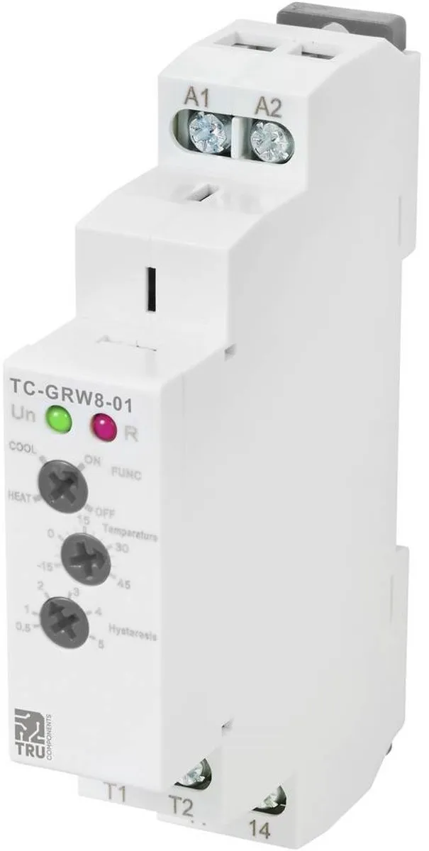 Tru Components TC-GRW8-01 Temperatuurregelaar NTC -15 tot 45°C - 16A