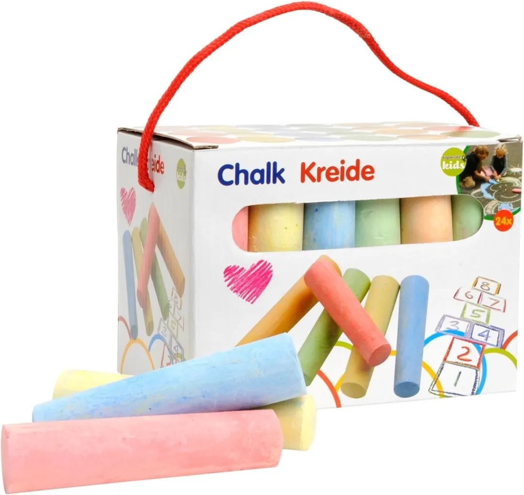 Eddy Toys Stoepkrijt Multicolor - 24 Stuks