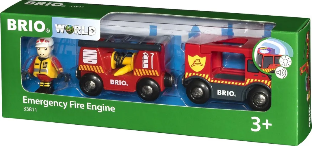 BRIO Brandweer Locomotief 33811