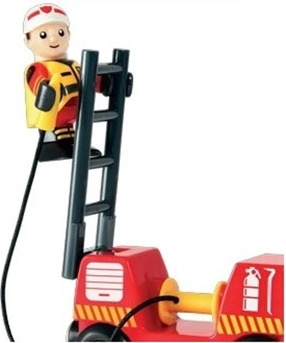 BRIO Brandweer Locomotief 33811 - Treinbaanonderdeel - Rood