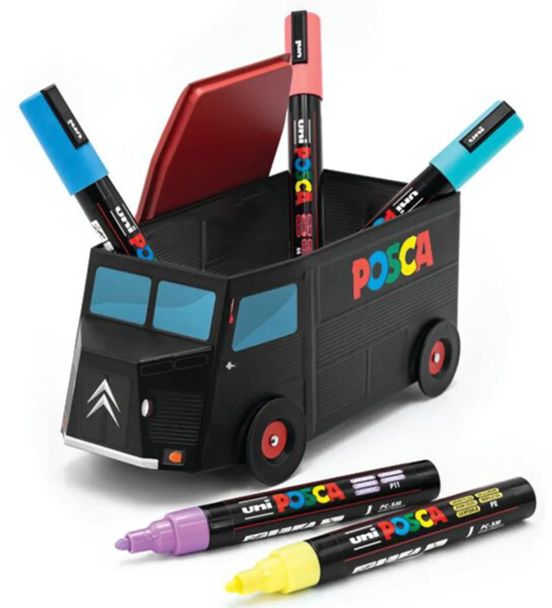 Posca Pigmentmarker PC5M Set in Truck V2 5 Stuks Aanvullende Kleuren