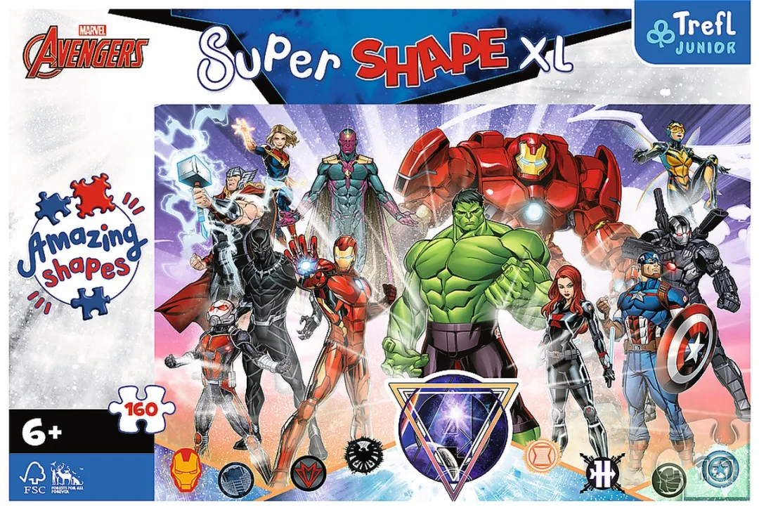 Trefl 160XL Avengers Moed Multicolor - 1000 Stuk