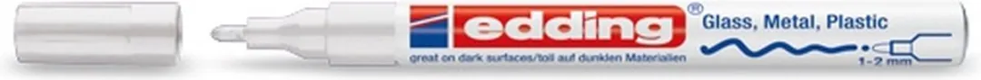 edding 751 Lak Viltstift Wit
