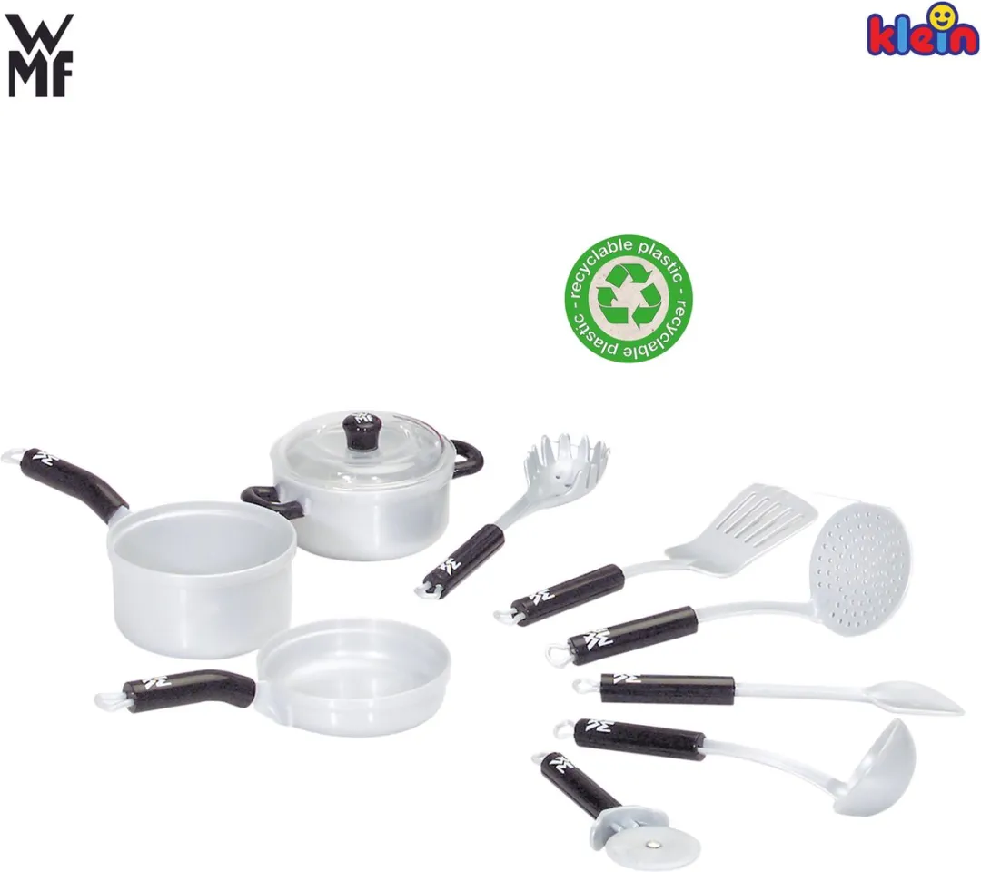 Klein Toys WMF 9-delige Keukenset - Grijs/Zwart