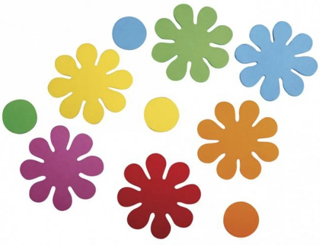 Rayher Plakbloemen Crepla - 40 Stuks - Multi