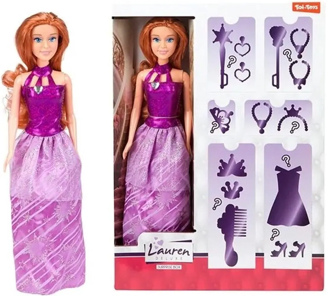 Toitoys Lauren Tienerpop Rossig Haar Paars