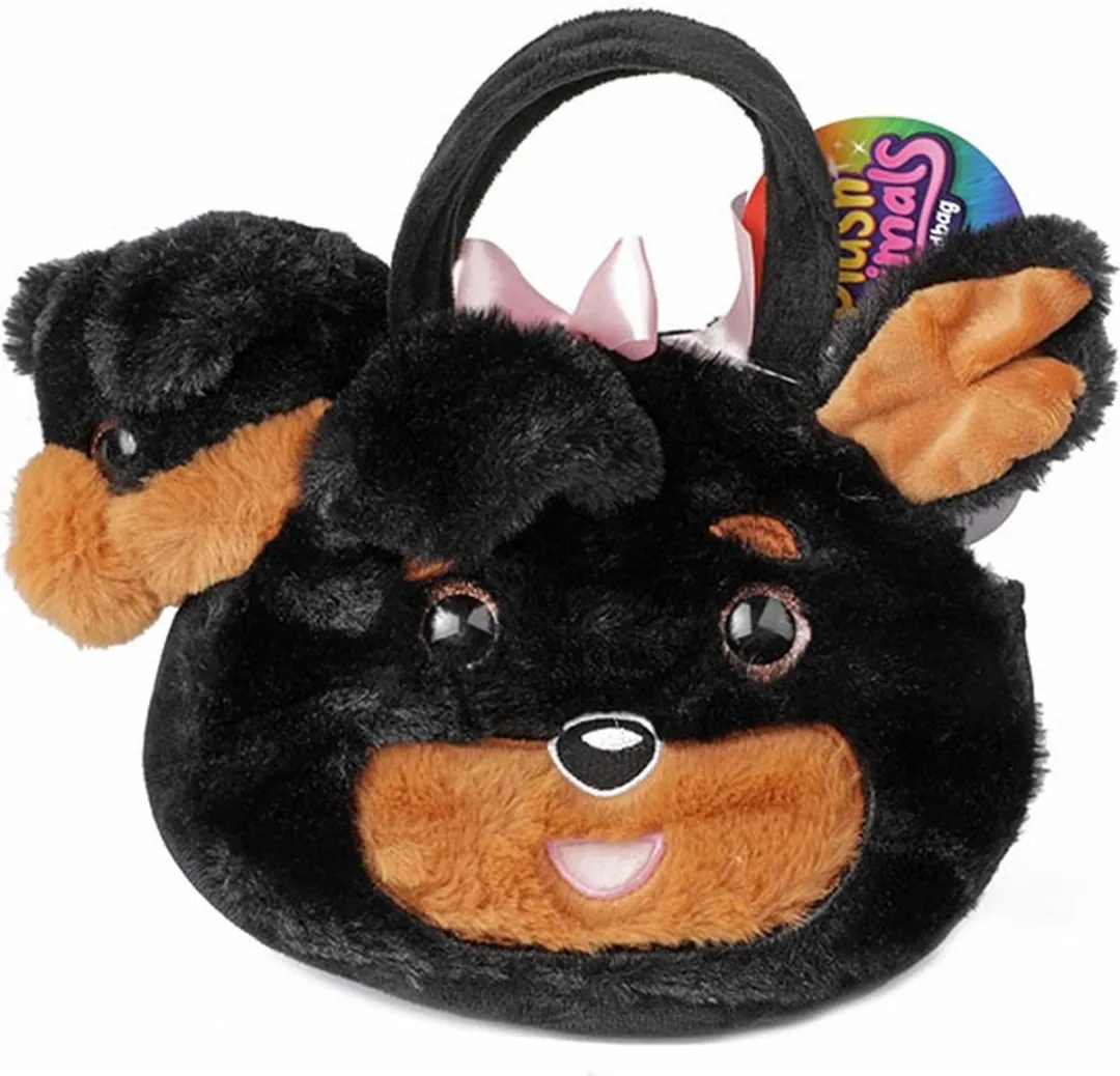 Toi-Toys Pluche Hond in Hondenhandtas