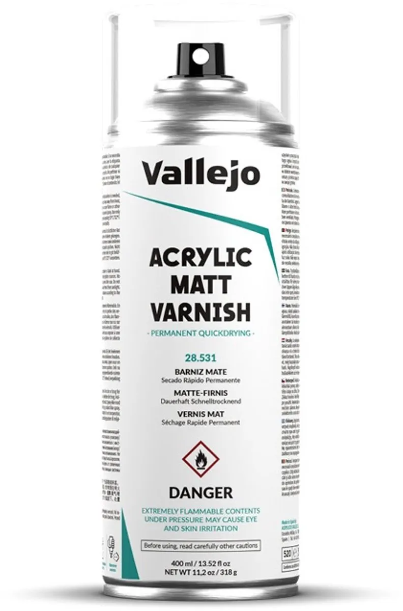 Vallejo Acrylic Matt Spray Varnish 400ml