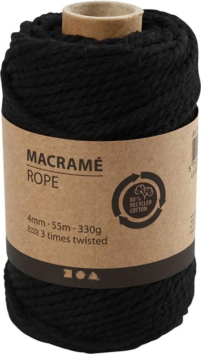Creativ Company Macramékoord 4mm 55m