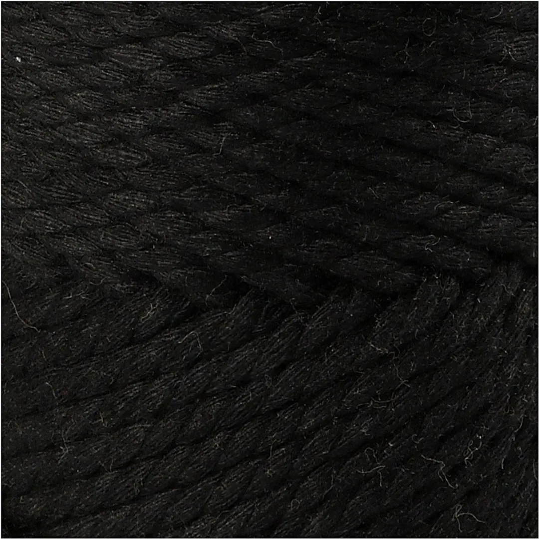 Creativ Company Macramékoord 4mm 55m - Zwart