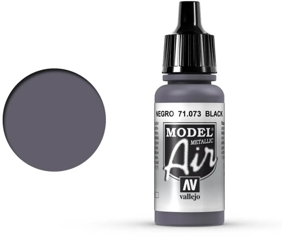 Vallejo Model Air Black Metallic Acrylverf 17ml