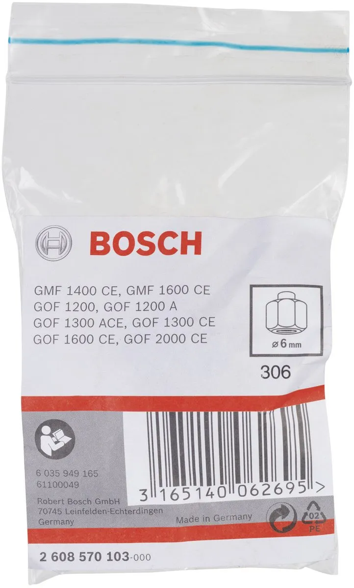 Bosch GOF SPZ 6mm Spantang