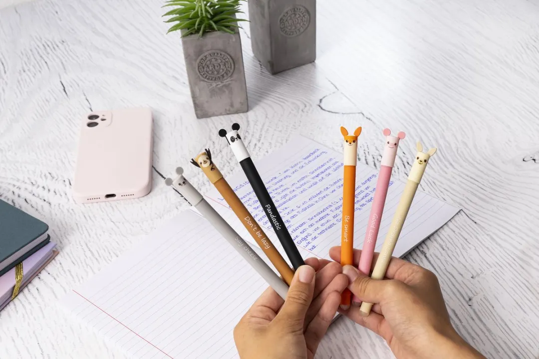 Eberhard Faber Animal Erase-It Panda Gelpen - Blauw EF-582107