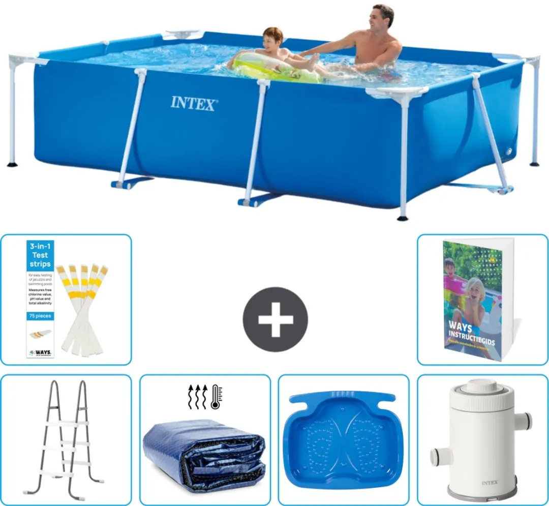 Intex Frame Zwembad 260x160cm Blauw